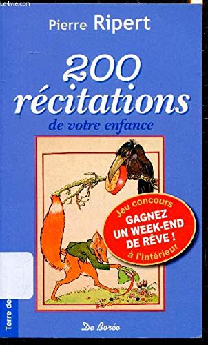 200 récitations de votre enfance 9782812901157