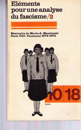 Elements pour une analyse du fascisme 9782264000132