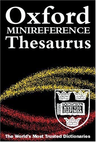 Oxford Minireference Thesaurus 9780198602569