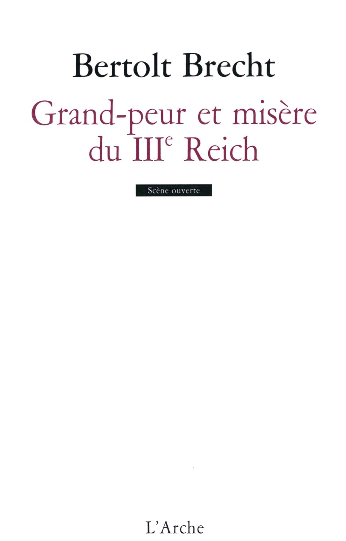 Grande peur et misère du IIIe Reich 9782851818447