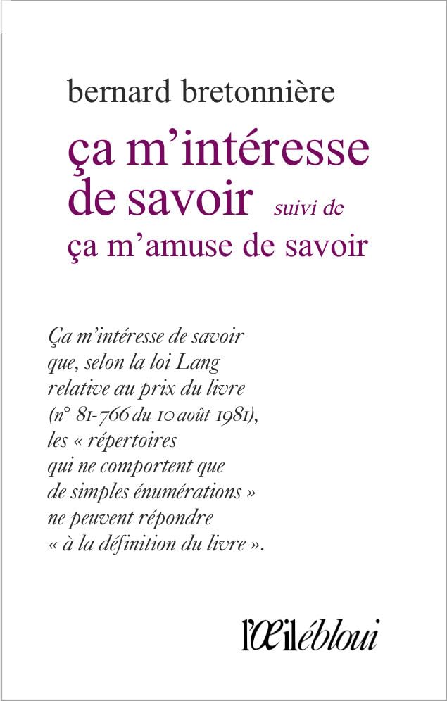 Ca m'intéresse de savoir: Suivi de Ca m'amuse de savoir 9782490364121