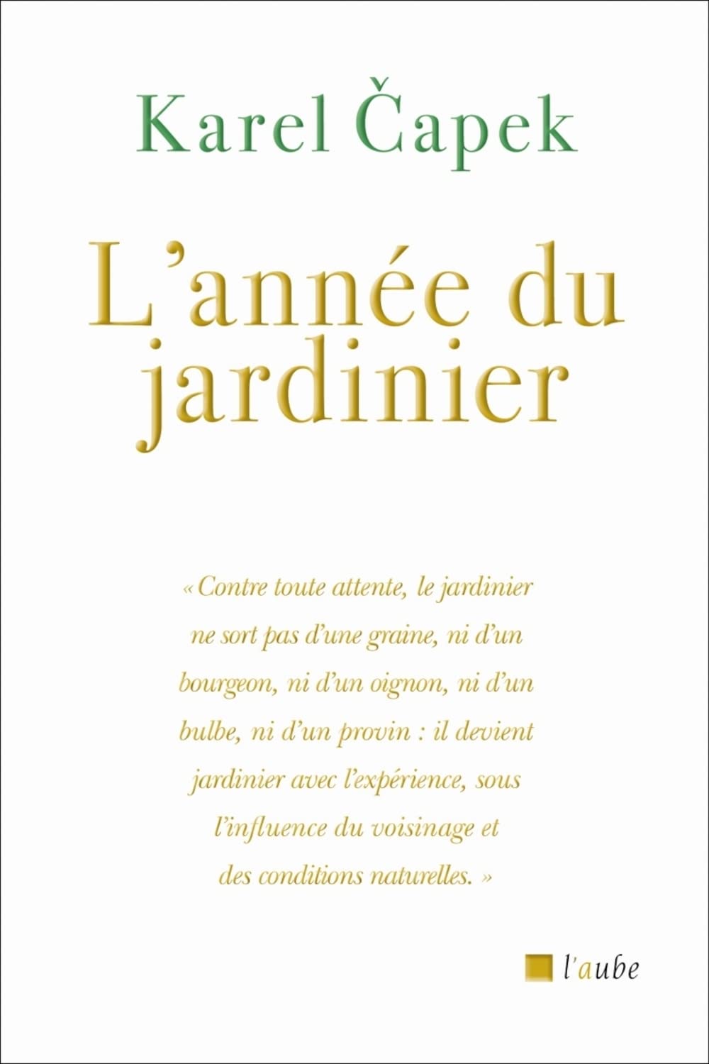 L'année du jardinier 9782815946582