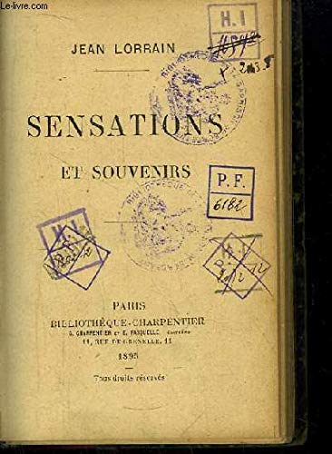 Sensations et Souvenirs. 