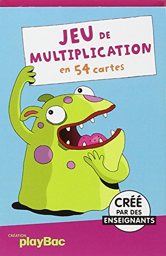 Cartes éducatives Monstres - Jeu de multiplication 9782809602777