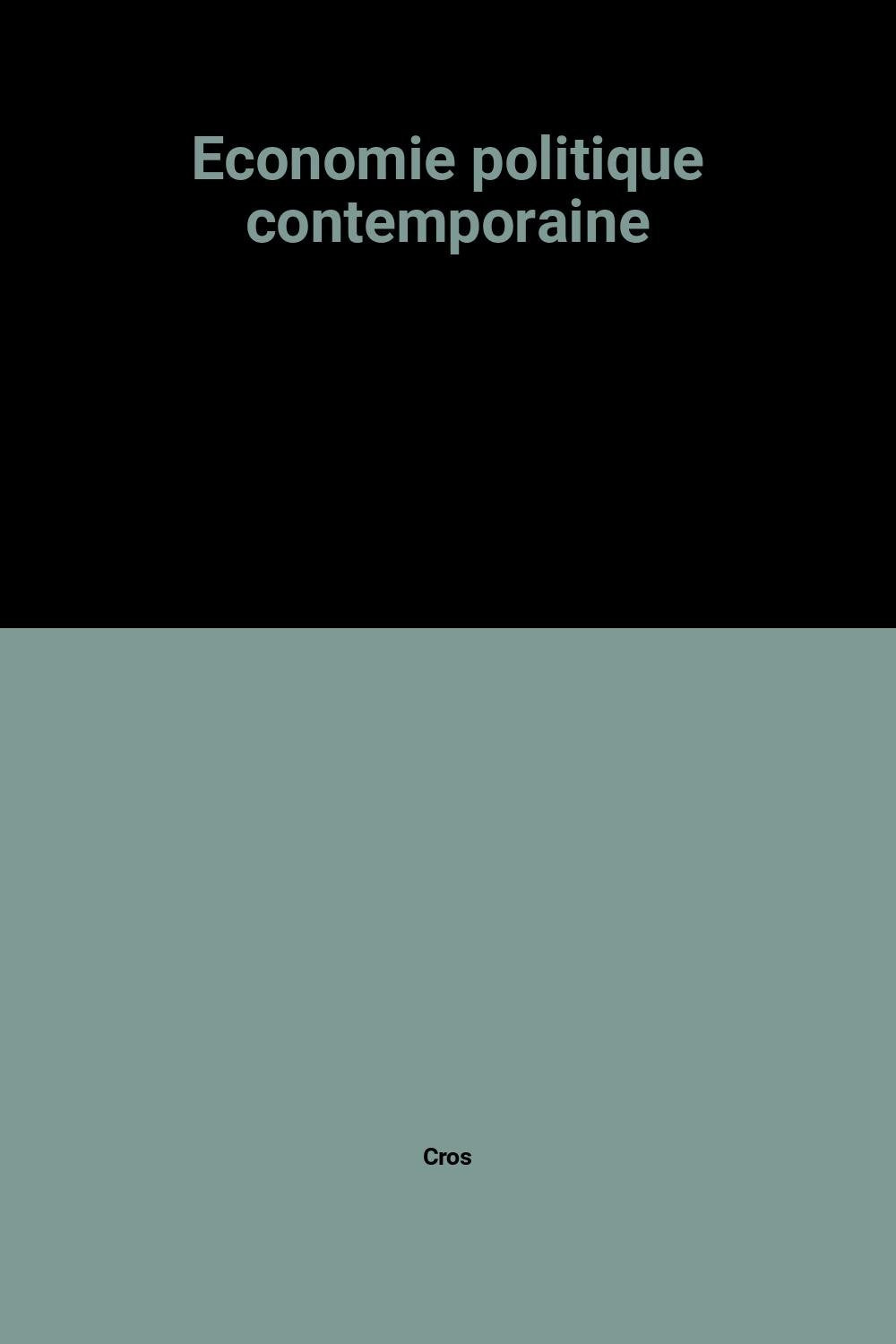 Economie politique contemporaine 9782225817267