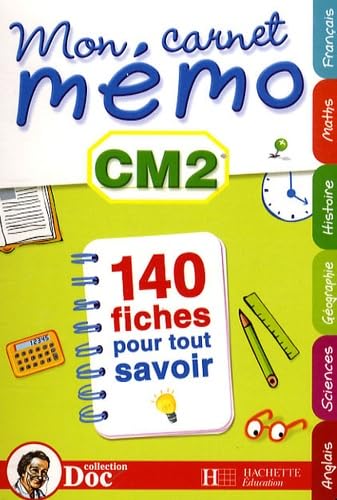 Mon carnet mémo CM2 9782011697646