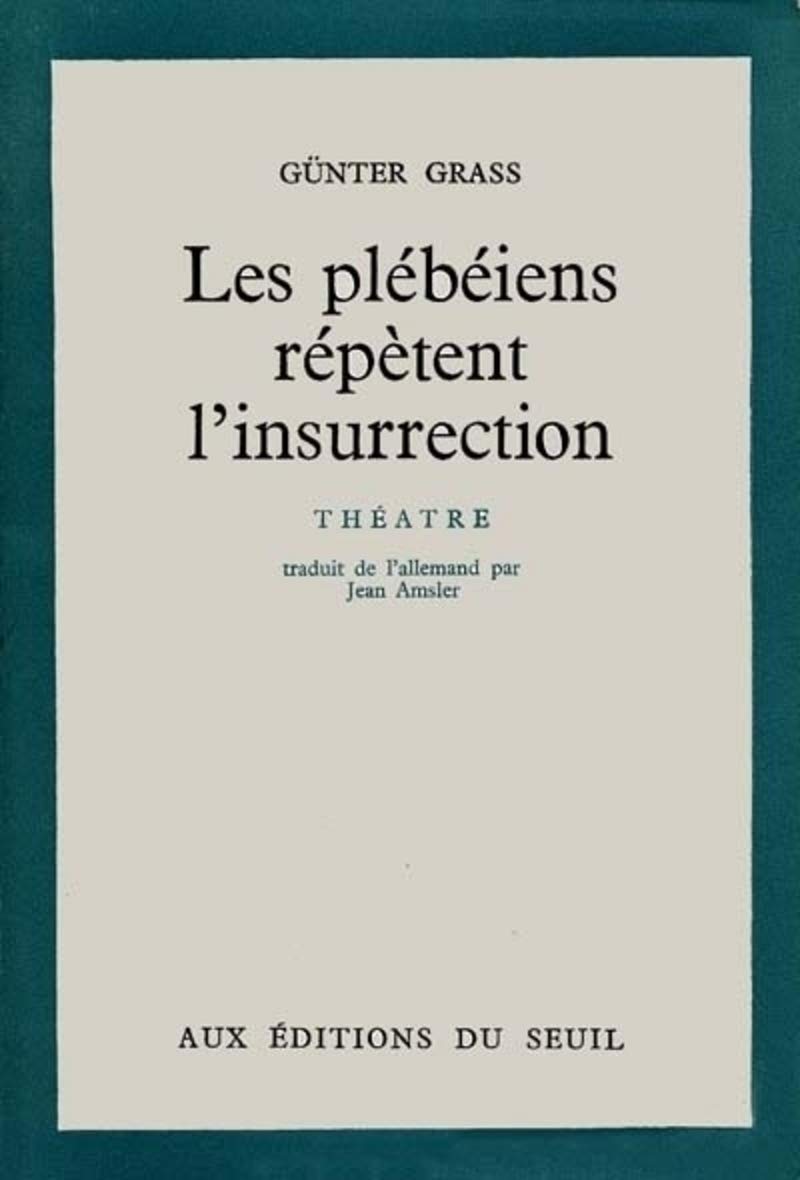 Les plébéiens répètent l'insurrection 9782020013284