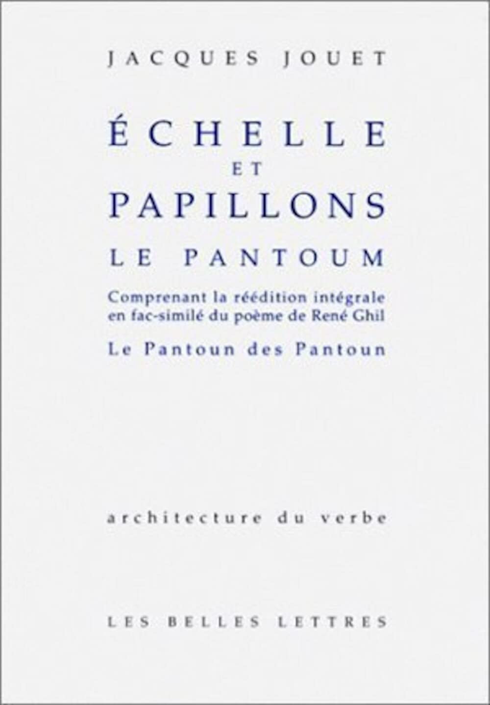 Échelles et papillons. Le Pantoum. 9782251490083