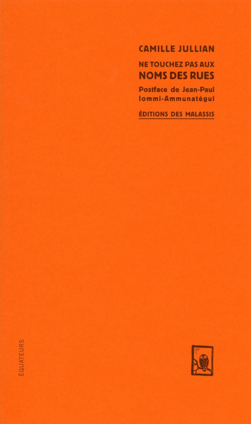 Ne touchez pas au nom des rues 9782849903896