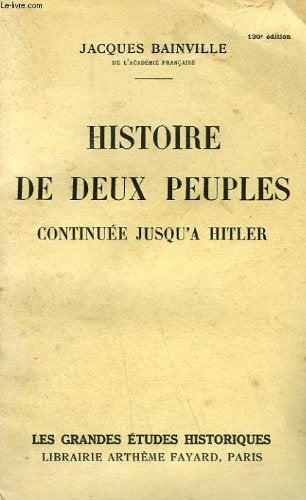 histoire de deux peuples continuee jusqu a hitler 