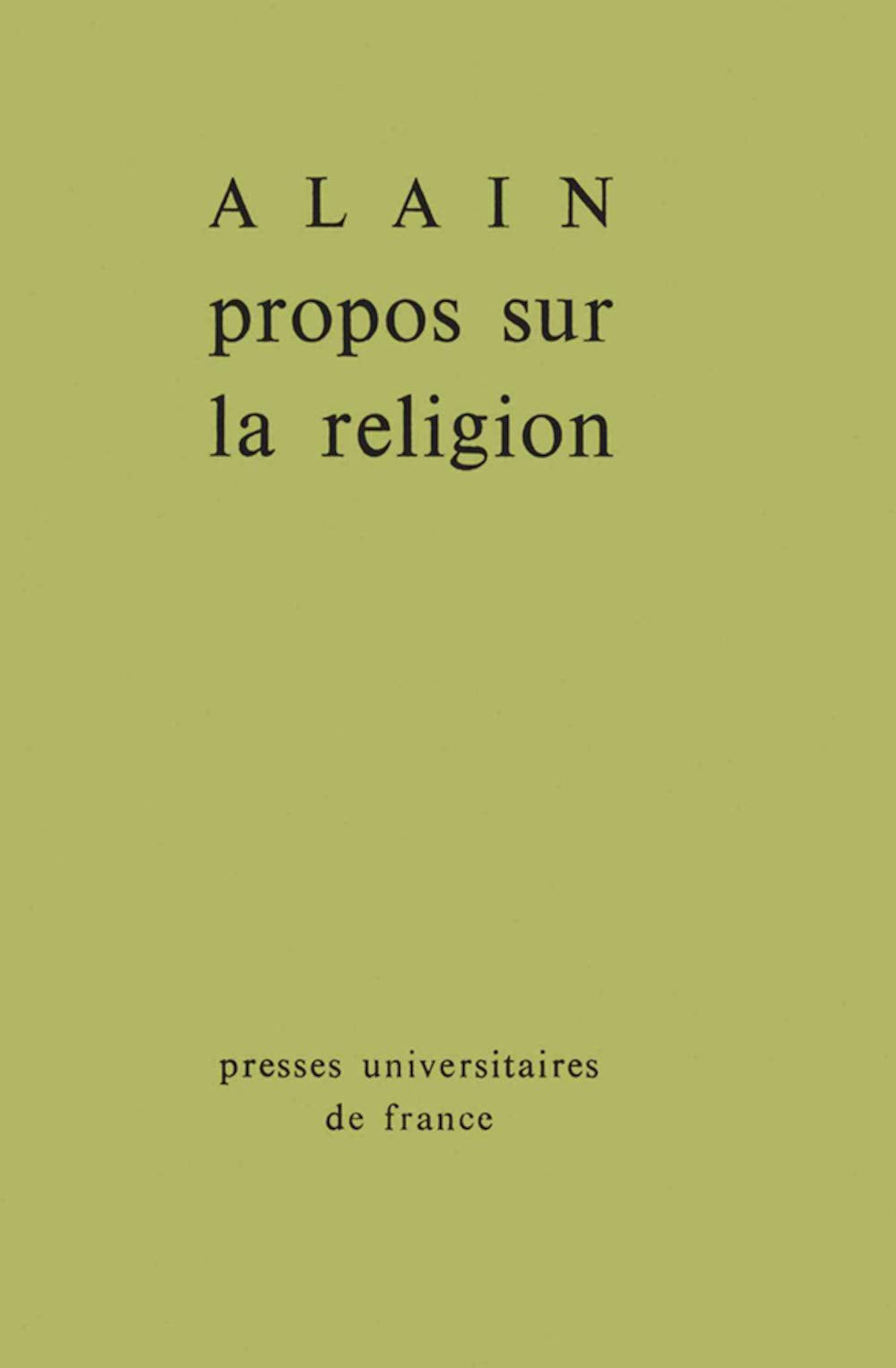 Propos sur la religion 9782130308171