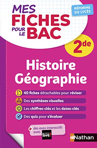 Histoire-Géographie Seconde - Programme 2025-2026 - Mes fiches pour le BAC 2de 9782091574776