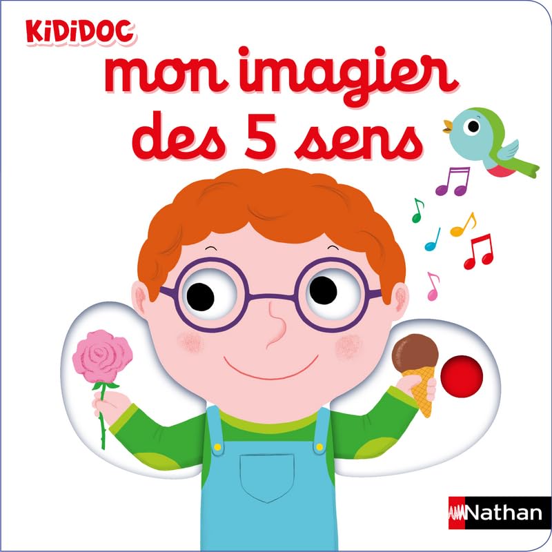 Mon Imagier des 5 sens - Livre animé Kididoc dès 1 an 9782092591635