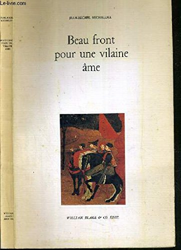 Beau front pour une vilaine ame 9782905810298