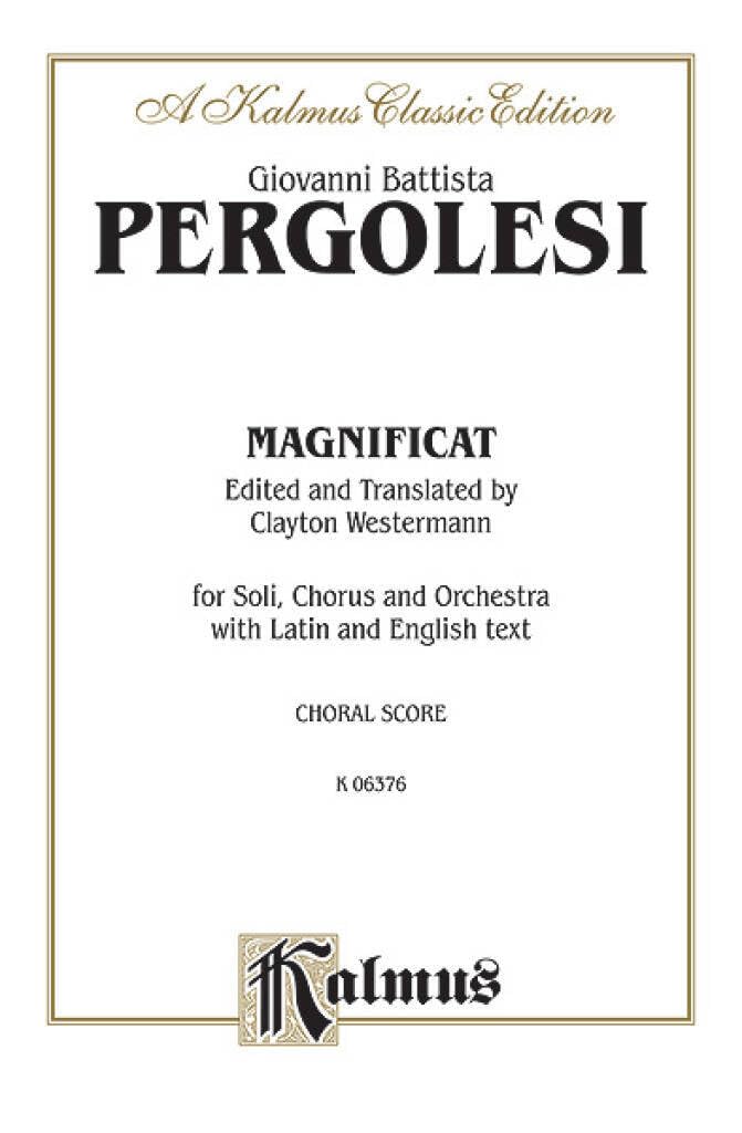 Pergolesi magnificat v/s livre sur la musique 9780769245065