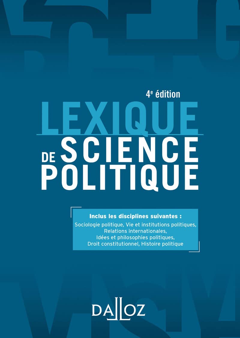 Lexique de science politique. 4e éd. 9782247170692