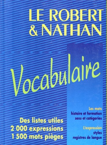 Le Robert et Nathan, vocabulaire 9782091803319