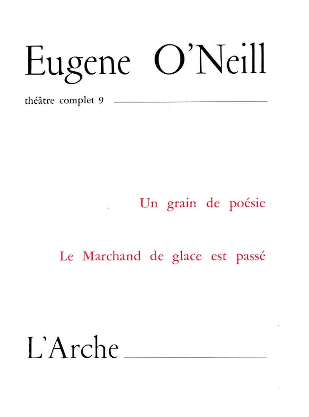 Théâtre complet, tome 9 9782851811165