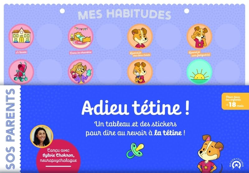SOS Parents - Adieu tétine ! (avec un tableau d'objectifs) 9782215196020