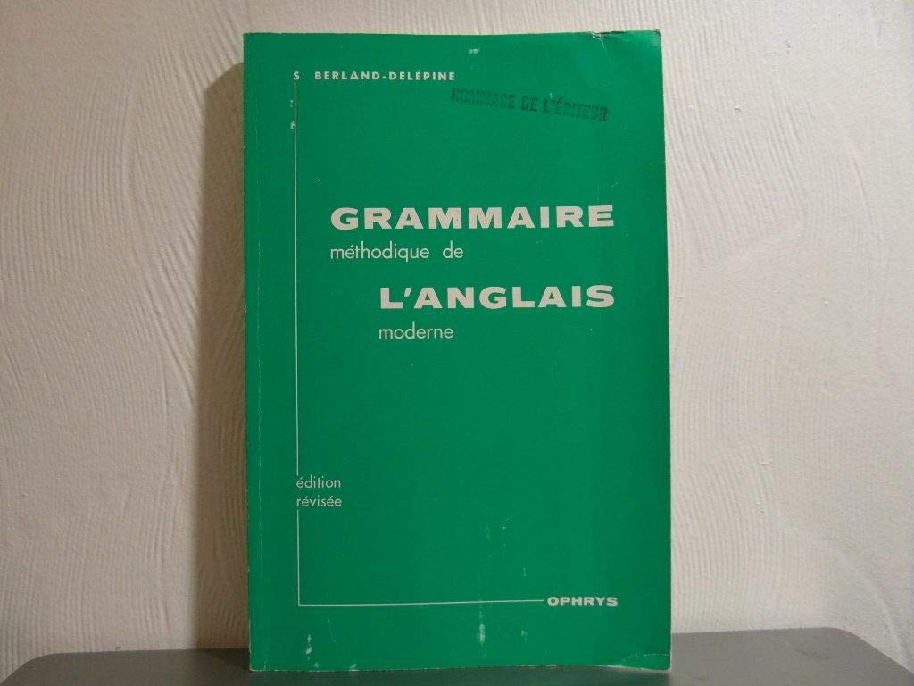 Grammaire Methodique Anglais 9782708005136
