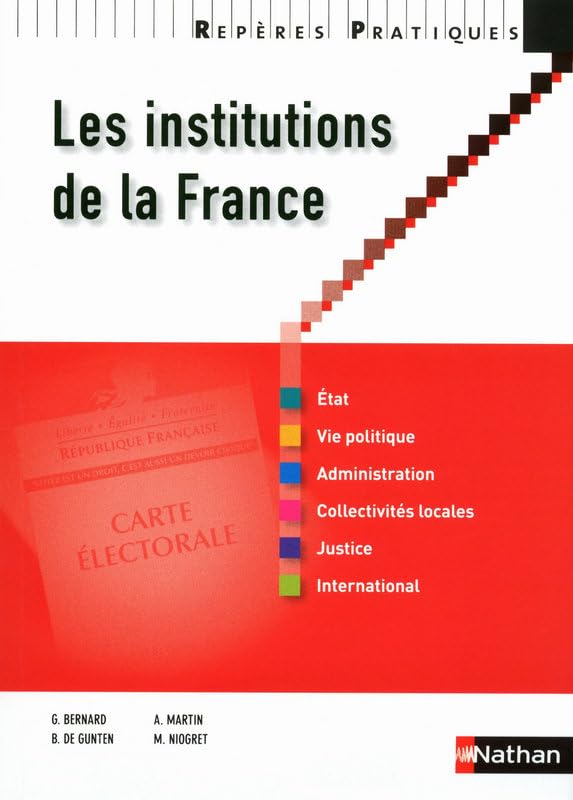 RP INSTITUTIONS DE LA FRANCE N 9782091615202