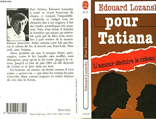 POUR TATIANA 9782253037545