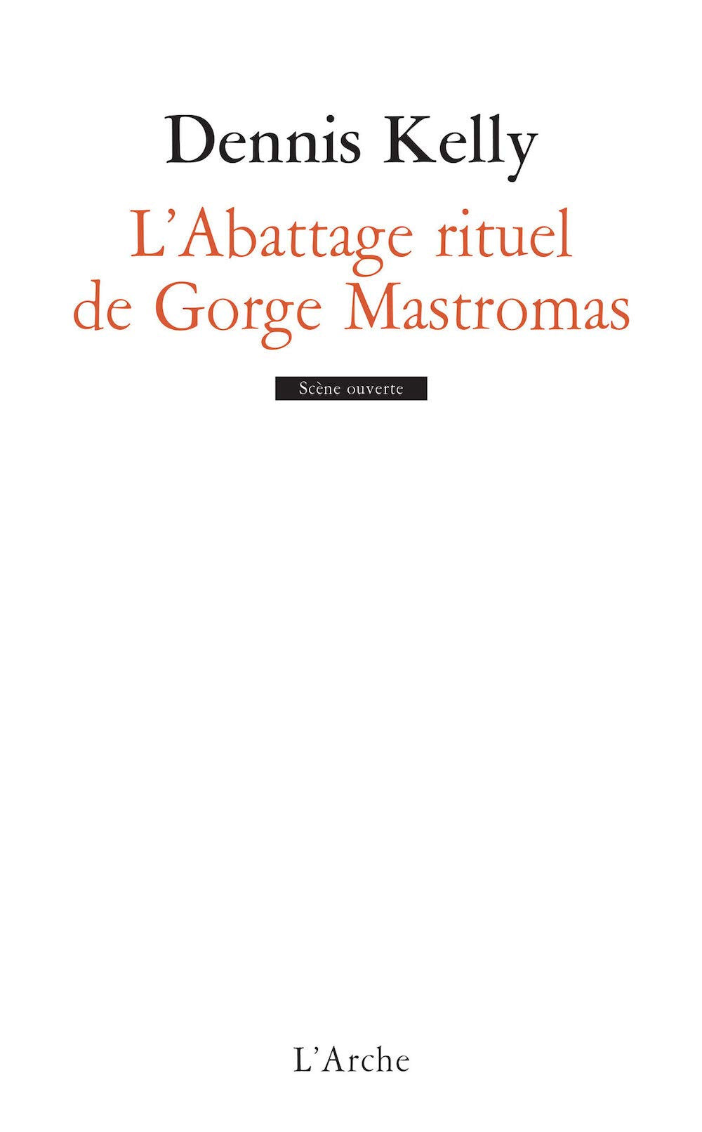 L'Abattage rituel de Gorge Mastromas 9782851818454