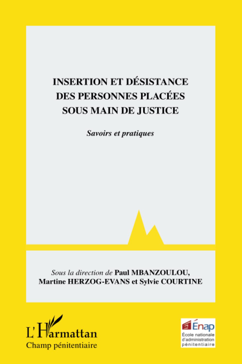 Insertion et désistance des personnes placées sous main de justice: Savoirs et pratiques 9782296994218