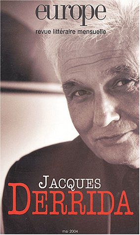 Europe, numéro 901 : Jacques Derrida 9782910814830