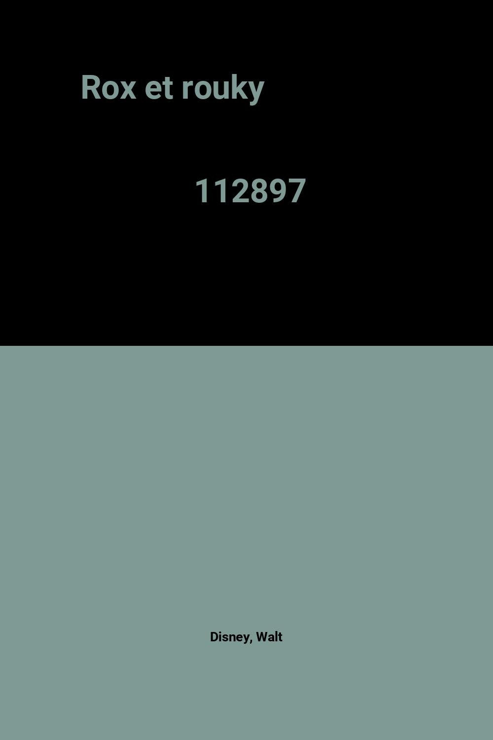 Rox et rouky 112897 9782733302316