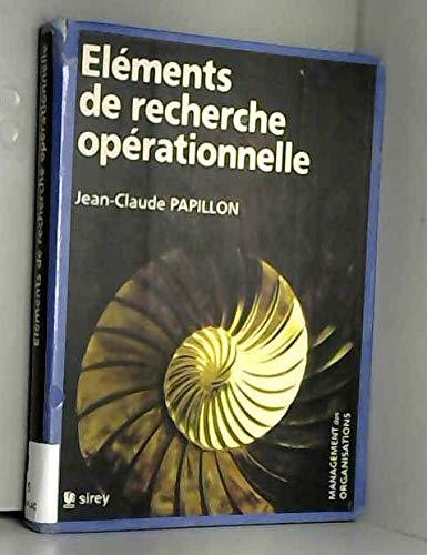 Eléments de recherche opérationnelle 9782247013708