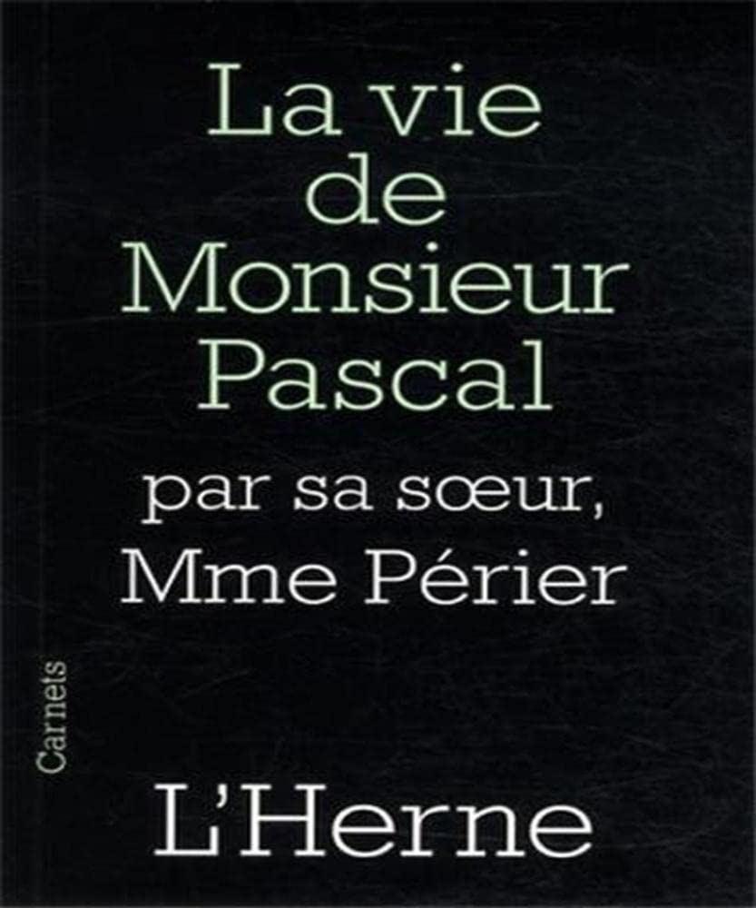 LA VIE DE MONSIEUR PASCAL 9782851972545
