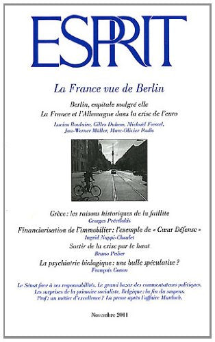 Esprit - La France vue de Berlin: Novembre 2011 9791090270015