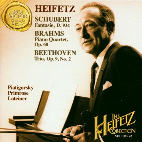 The Heifetz collection, vol 42 : Brahms : Piano quartet, op.60 / Schubert : Fantaisie D. 934 / Beethoven : Trio, op.9, n°2 9786304511541