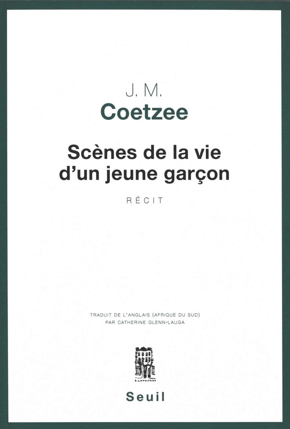Scènes de la vie d'un jeune garçon 9782020321037