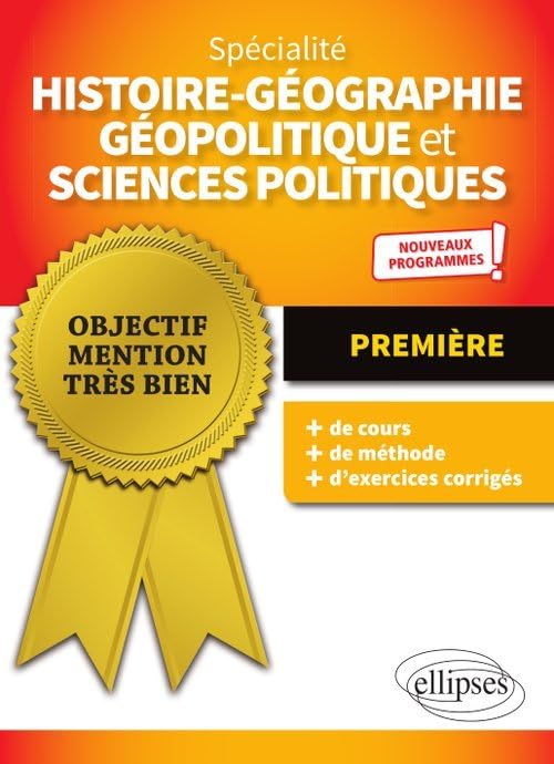 Spécialité Histoire-géographie, géopolitique et sciences politiques - Première - Nouveaux programmes 9782340031012