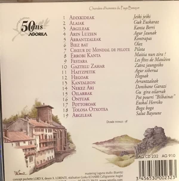 Chorales du Pays Basque 50 Ans 3456530002323