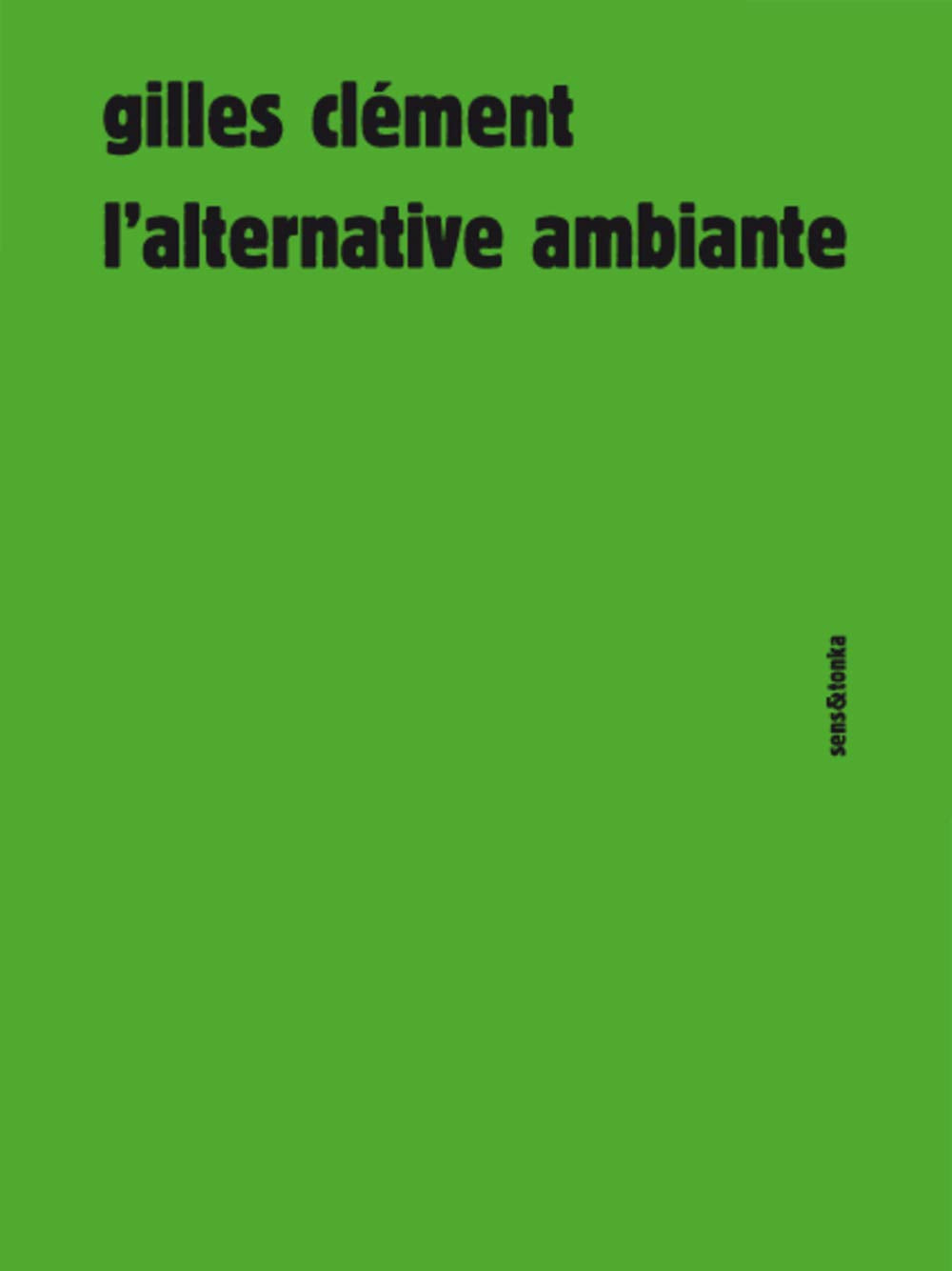 L'alternative ambiante 9782845342378