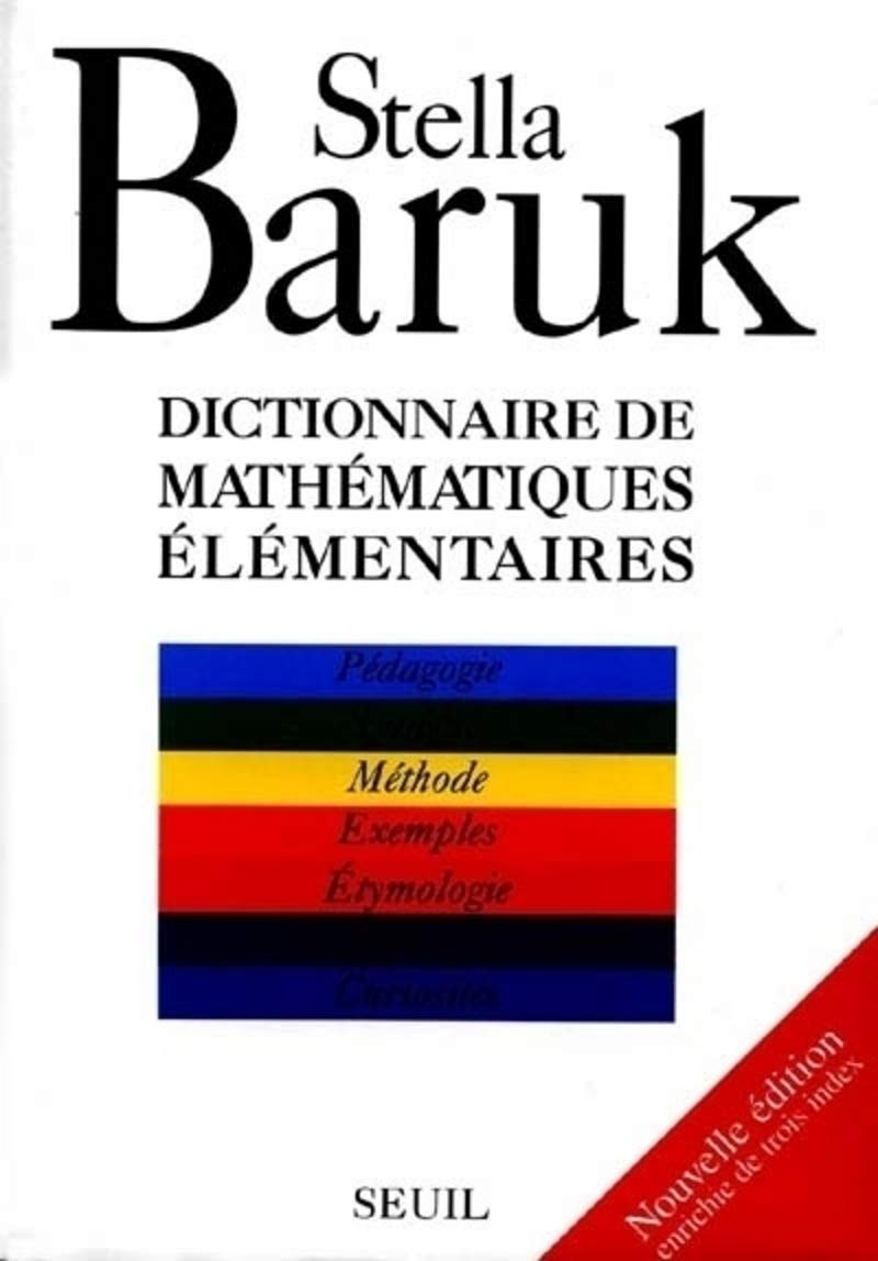 Dictionnaire des mathématiques élémentaires 9782020260282