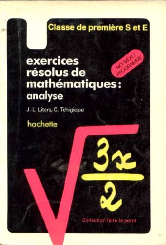 EXER RES MATH 1ERE S & E ANALYSE 9782010086434