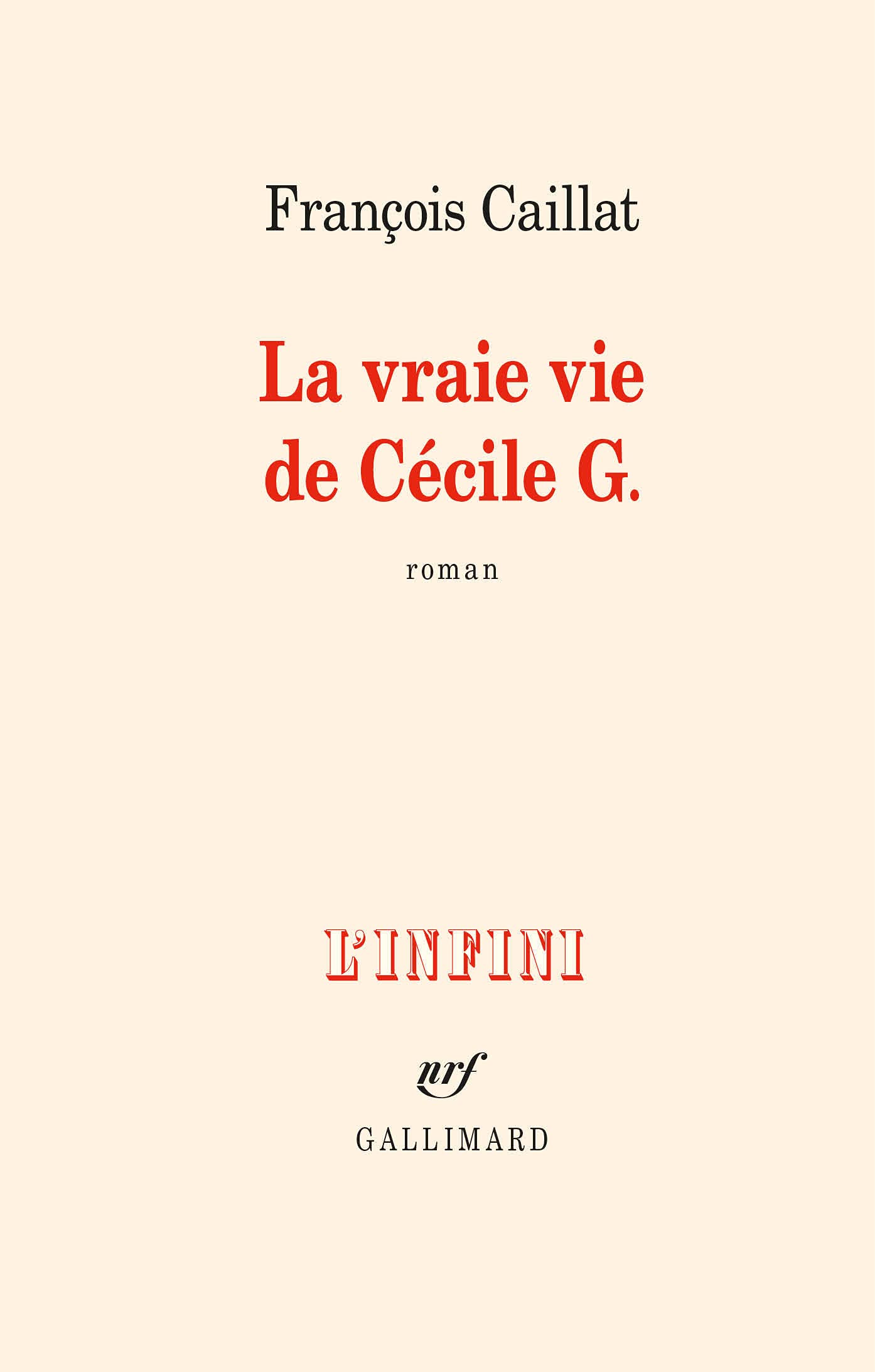 La vraie vie de Cécile G. 9782072953583
