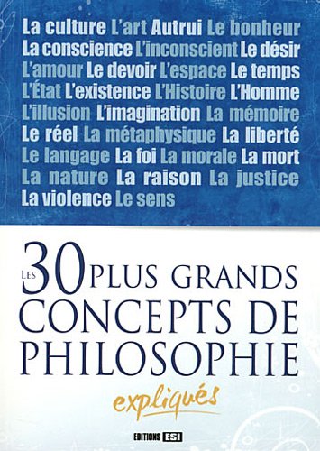 Les 30 plus grands concepts de philosophie expliqués 9782353557301