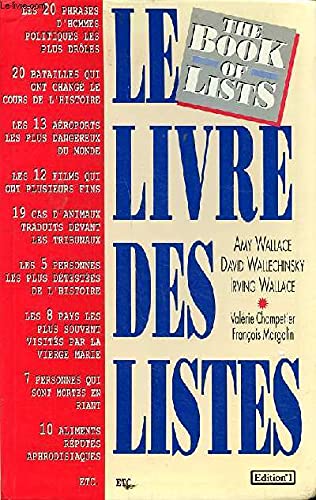 Le livre des listes 9782863914649
