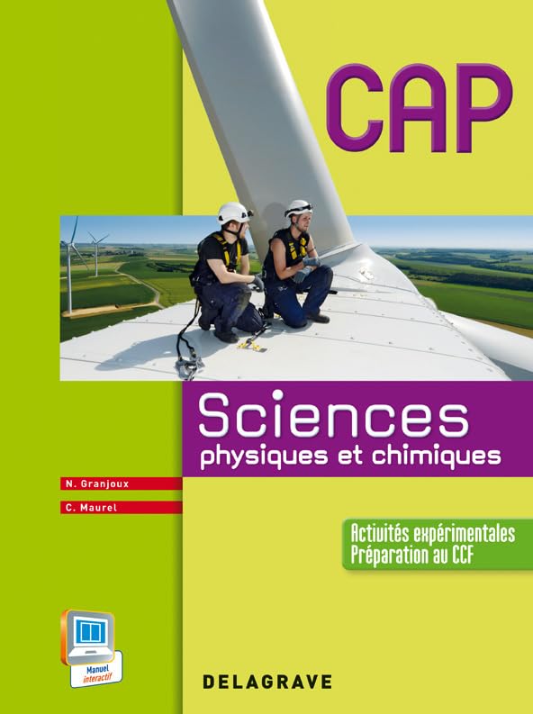 Sciences physiques et chimiques CAP industriels et tertiaires - Manuel élève 9782206100067