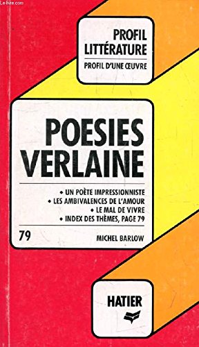 Poésie - Verlaine (Profil d'une oeuvre) 9782218062193