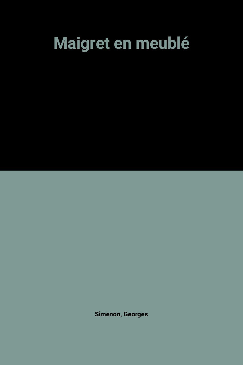 Maigret en meuble 9782258029194