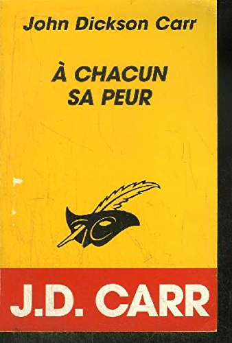 A Chacun Sa Peur 9782702426623