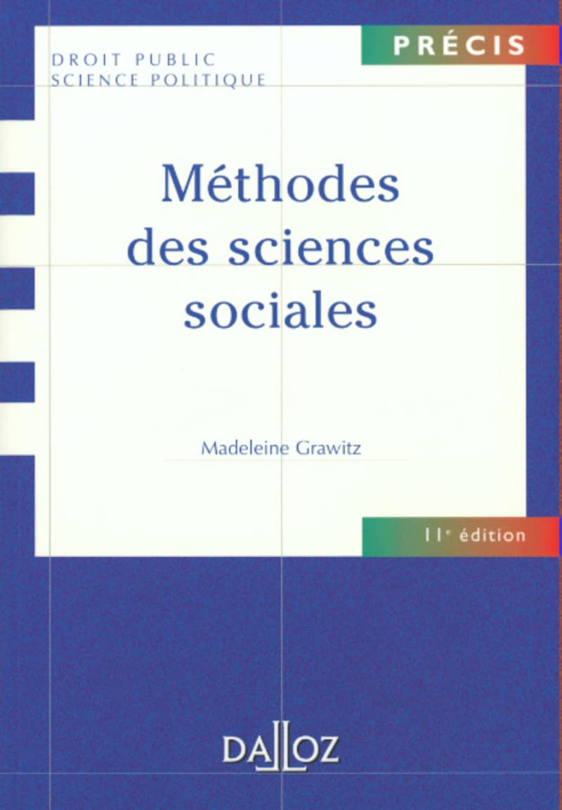 Méthodes des sciences sociales 9782247041138