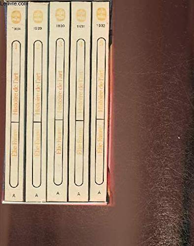 Histoire De L'art 5 tomes 9782253030980