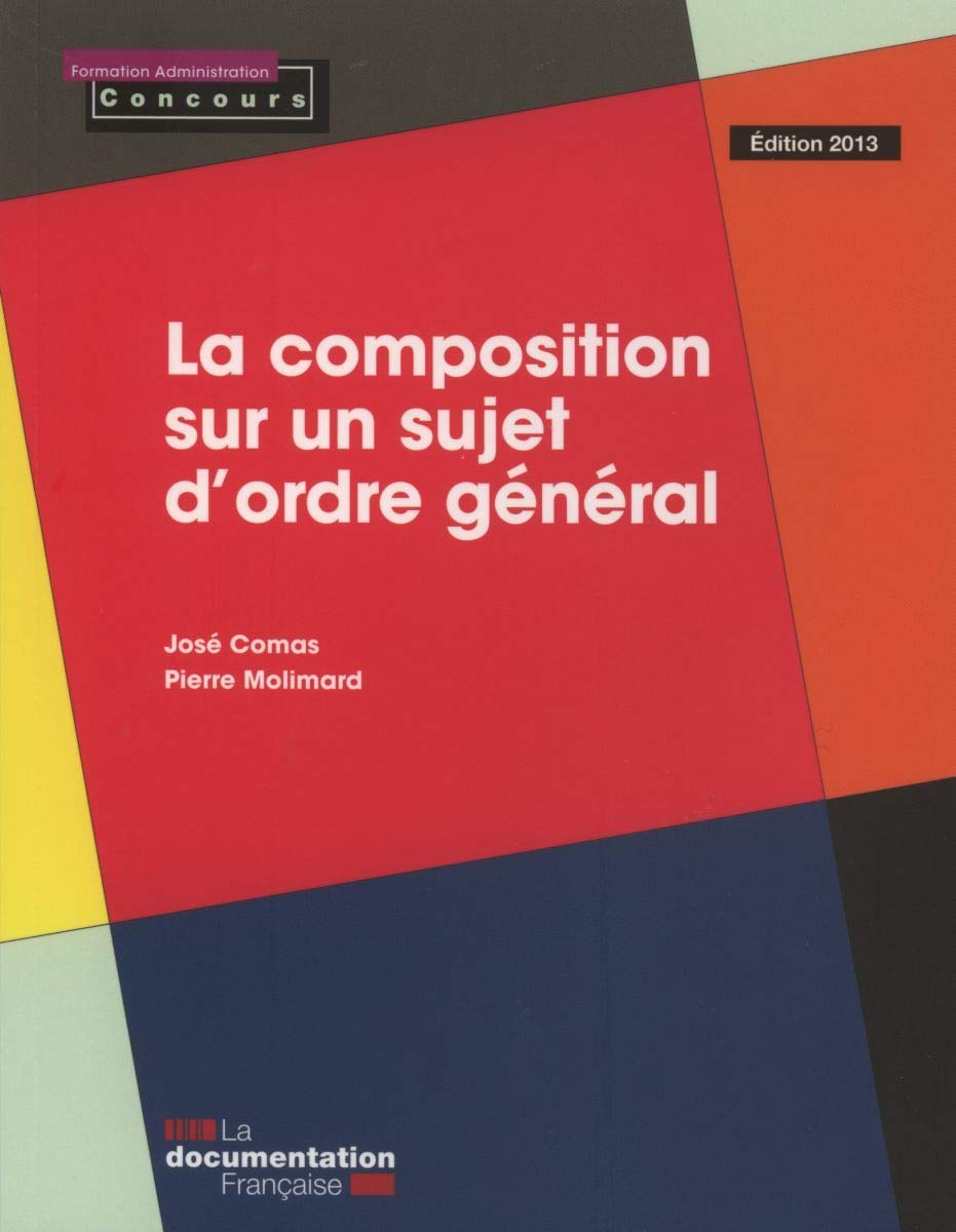 La composition sur un sujet d'ordre général 2013 9782110091086